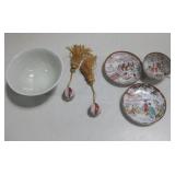 Six Asian China & Porcelain Items See Info