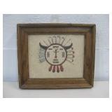 7" x 6" The Chiracaua Sun Sand Painting