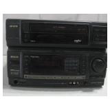 Two Aiwa Electronics VHS Player Surround See Info