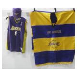 Los Angeles Lakers Poncho Baseball Hat & Jersey