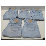 Five Pairs Of  Vtg 501 Jeans Mens Sz 29 x 34