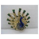 Vintage Boucher Peacock Brooch/ Pin