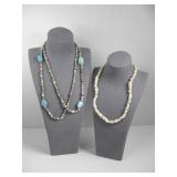 Two Native American Stone Bead Necklaces