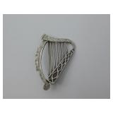 VTG S.D Sterling Silver Stamped Harp Brooch/ Pin