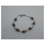 Vtg Bolivia 1/20 14KGF Ball Bead Bracelet