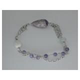 Sterling Silver Hallmarked Beaded Bracelet