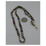 Multi Colored Flower Bead Necklace