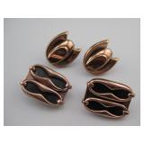 Vtg Renoir Copper Espana Circa 1950  Earrings See