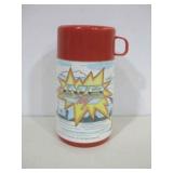 1986 Aladdin Lazer Tag Thermos W/Lid