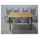 46" x 30" x 31" Table W/Four Chairs