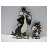 11" Sylvester The Cat & His Son Jr. Wall Hangings