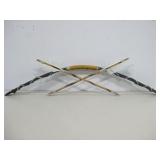 22" Native American Bow & Arrow Art