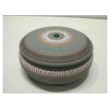 4"x 2" Signed Navajo Pottery Bowl W/Lid