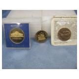 Eisenhower Medallion Monticello Bronze Coin More