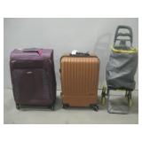 Two Suitcases Samsonite Calpak Climb Cart See Info