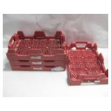 8" x 12" x 2" Stackable Plastic Coca Cola Trays