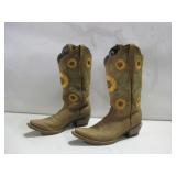 Alfa Sunflower Cowgirl Boots Size 12