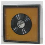 17.5" x 17.5" Framed Vtg Edison Record