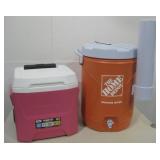 Igloo Ice chest W/Home Depot Drink Dispenser See