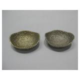 Two 5.5" Nate Berkus Brass Bowls