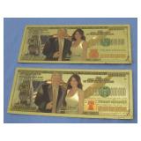 Two Trump One Million Dollar Bills