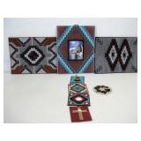 Eight Cross Stitch Wall Art & Home Items See Info