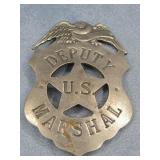 2" x 3" 1995 Deputy U.S. Marshall Badge