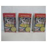 NIP Three Sealed 1995 MLB Series 1 Baseball Cards