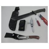 Four Pocket/Utility Knives Largest Ozark Trail 16"