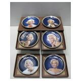 Six Bradford Exchange Marilyn Monroe Plates See