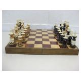 18" x 3.5" x 9" Wood Chess Set Complete