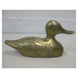 Vtg 7" Brass Duck