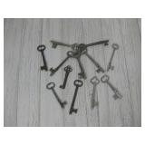 Twelve Old Skeleton Keys