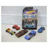 Six Hot Wheel Cars One NIP 4th Of July Car