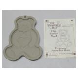 Pampered Chef Teddy Bear Clay Cookie Mold See