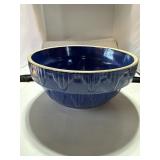 CLAY CITY POTTERS, DARK BLUE 4" TALL, 8ï¿½ WIDE,