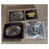 THREE RODEO BELT BUCKLES BIG SPRINGS BRULE