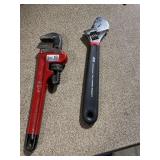 CRESCENT WRENCH PIPE WRENCH NEW