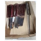 BAKALITE HANDLE TABLE KNIVES