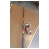 FISHING ROD WITH OPEN FACE REEL