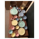 LU RAY PASTELS VINTAGE DINNERWARE SET