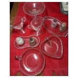 CANDLEWICK GLASSWARE, NO CHIPS OR CRACKS 11 PC