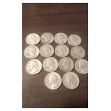 14 SILVER WASHINGTON QUARTERS