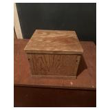 HOMEMADE WOODEN BOX 10X10X8