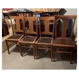 4 OAK CHAIRS