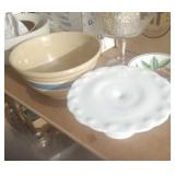 12" OVEN WARE BOWL & CAKE PLATE