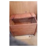 36X22 ANTIQUE WOOD STORAGE  BOX