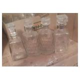 FOUR LIQUOR DECANTERS