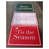 7 3PC CHRISTMAS SIGNS