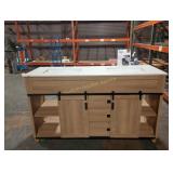 60 INCH VANITY DOUBLE SINK DAMAGED RETAIL PRICE